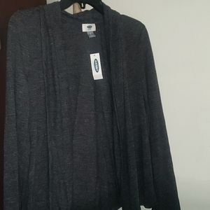 Short Shawl-Collar Open-Front Sweater for Women light weight causal NWT